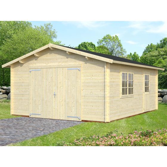 Shedstore (44mm) Cabin Single Palmako - x Roger Garage 5.5m Doors | Log 3.6m Double
